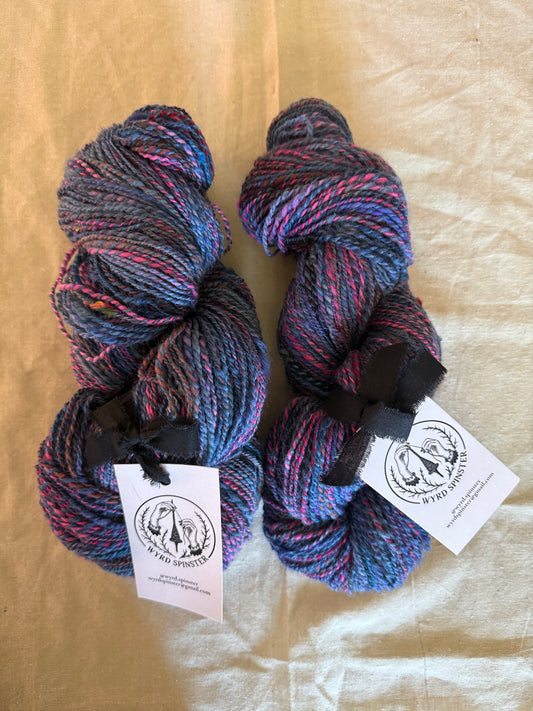 Spectral Loam — Targhee & Sari Silk Handspun