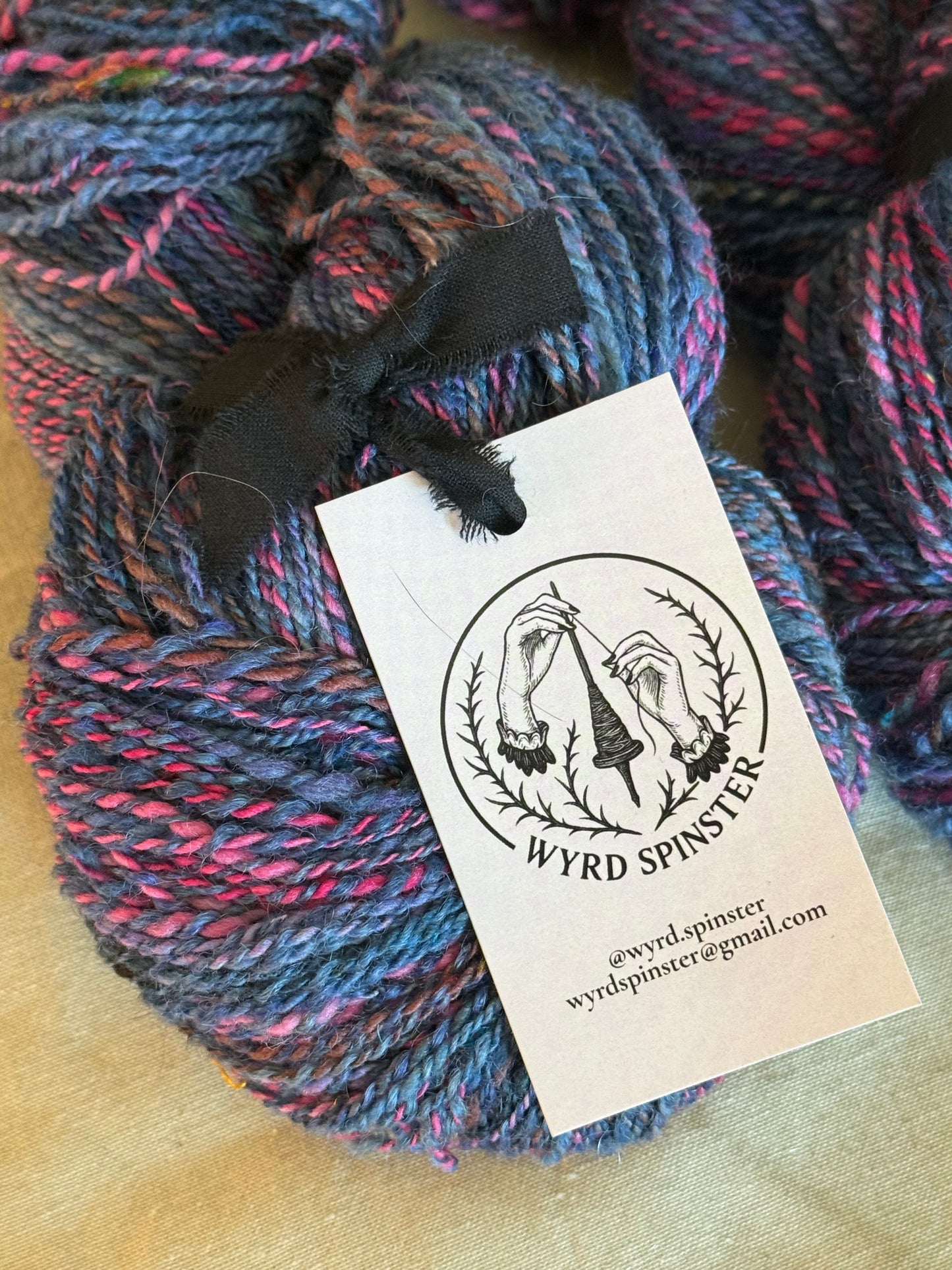 Spectral Loam — Targhee & Sari Silk Handspun