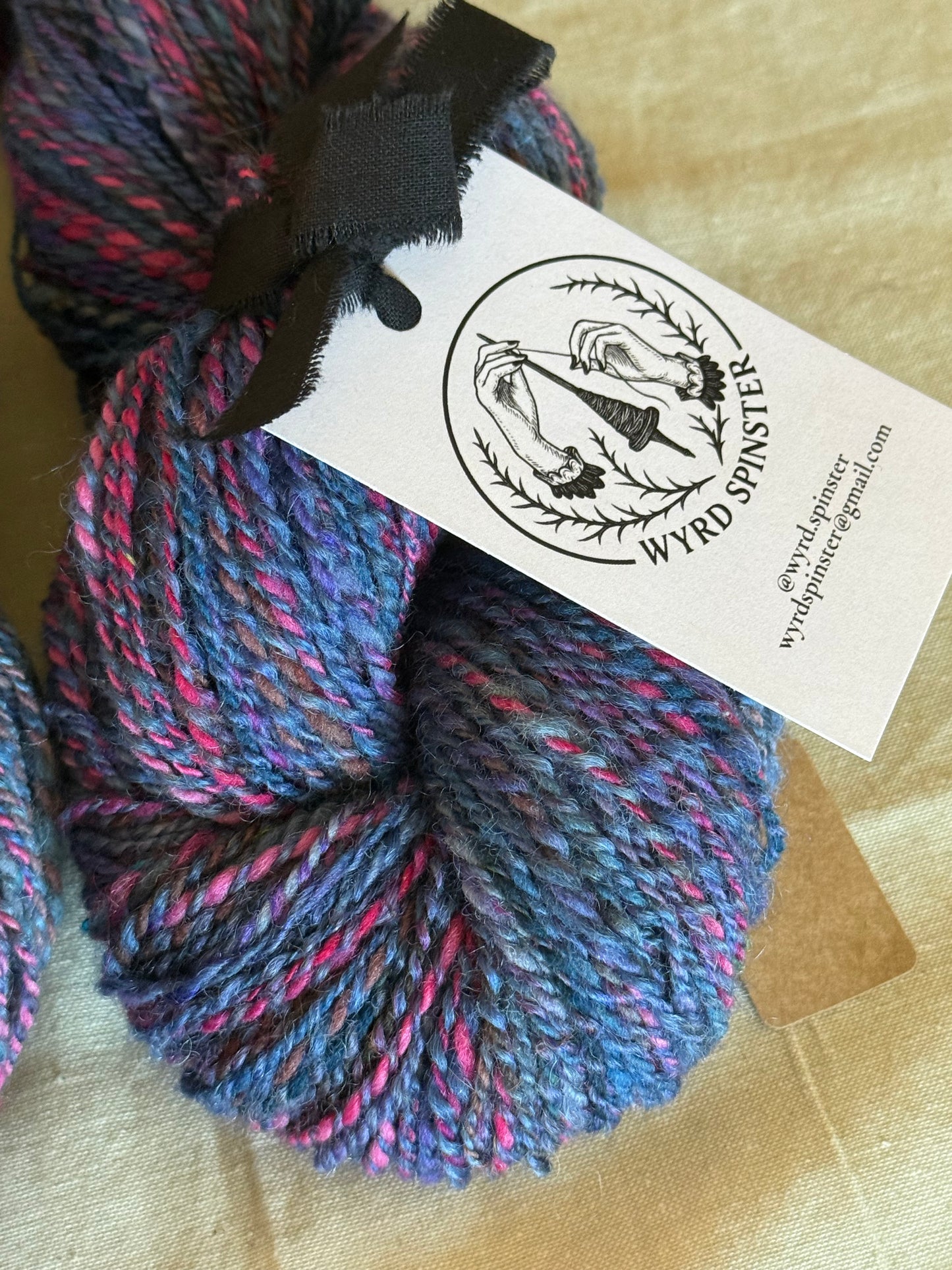 Spectral Loam — Targhee & Sari Silk Handspun