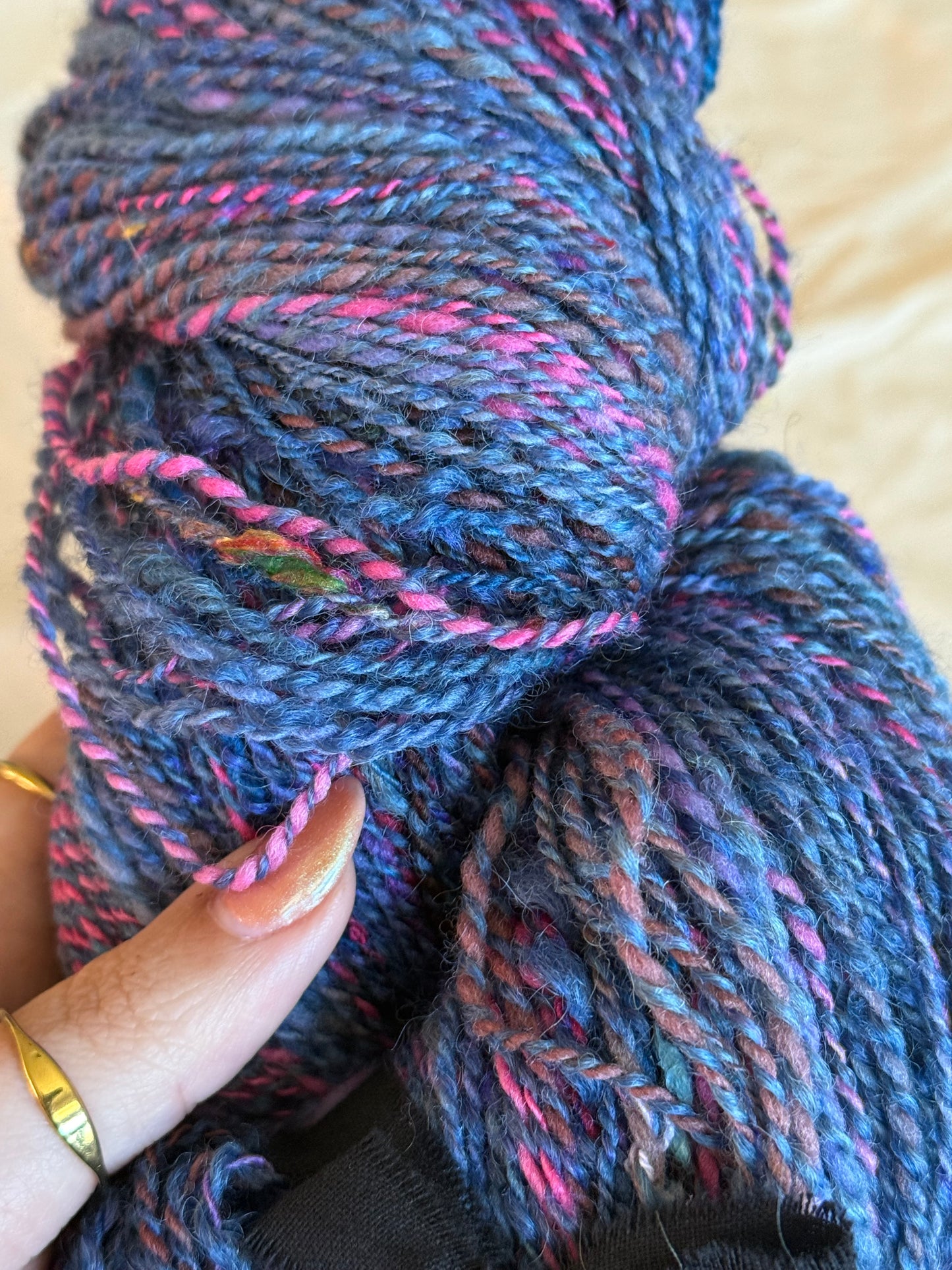 Spectral Loam — Targhee & Sari Silk Handspun